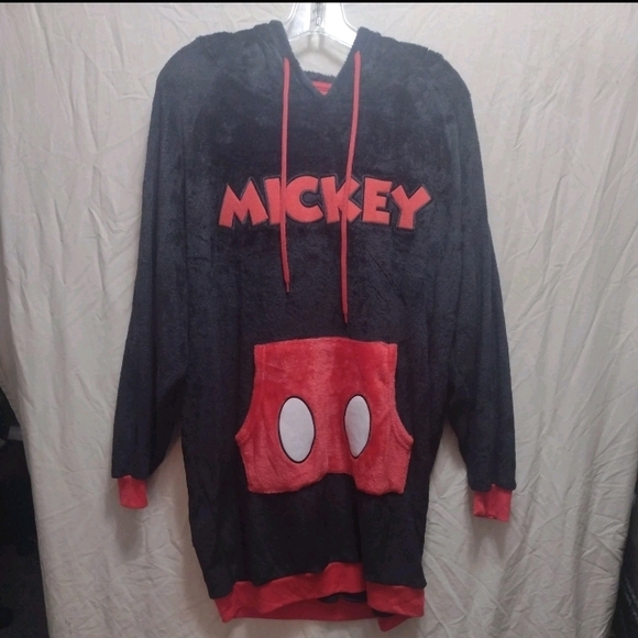 Official Disney Hooded Mickey Mouse Sleep Lounger Womens LG 12-14 Soft & Cozy - Picture 1 of 7